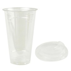 Inp PET 92mm 冰杯 + 飲用杯蓋套組, 535ml, 50套, 1入