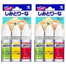 小林製藥 攜帶用衣物應急去污瓶 10ml*3瓶, 適用於咖啡漬, 醬油漬, 口紅等, 6瓶