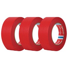 DADA 彩色和紙膠帶 30mm x 15m, 3個, 紅色