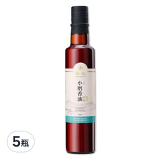 GENG YUAN 耕沅 頂級小磨香油250ml*5瓶, 古法精製，滴滴香醇，料理提味首選, 250ml