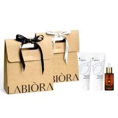 LABIORA 檸檬蜂蜜面膜 2入 + 極光精華液組合, 1套