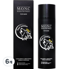M.O.N.C 男士保濕亮白撫紋護膚露, 6個, 130ml
