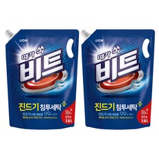 비트 때가쏙 진드기 일반 액상세제 리필, 2L, 2개