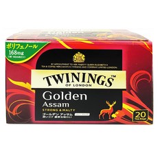 TWININGS 唐寧茶 英國金阿薩姆紅茶 強勁麥芽味, 2g, 20包, 1袋
