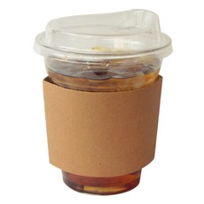 아이엔피 PET 아이스컵 바디 지름 98mm + 드링킹뚜껑 + 홀더 세트, 420ml, 50세트