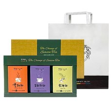 다예 시즌티 3종 선물세트, 귤피차 + 도라지차 + 모과차, 6세트