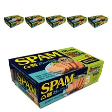 스팸 25% 라이트 햄통조림, 200g, 6개
