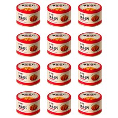 미가찬 캔 볶음 김치 감칠맛, 160g, 12개