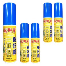 風獅爺 金門一條根樂好噴舒緩噴劑 涼感, 5瓶, 1入