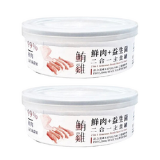 NiceU毛樂趣 二合一3號主食罐 貓咪主食 營養均衡 呵護腸胃, 雞肉 + 鮪魚, 80g, 2組