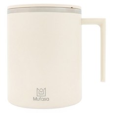 Mufasa 電動磁力攪拌杯 基礎款 miban2s 奶白 360ml 1個