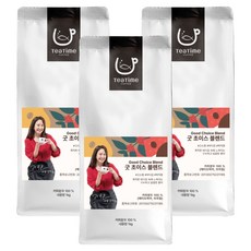 TeaTime Coffee Good Choice 綜合咖啡豆, 1kg, 咖啡原豆(未研磨), 3個