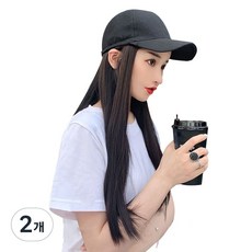 VV GABAL 女性長直髮帽子假髮, 粉筆棕, 2個