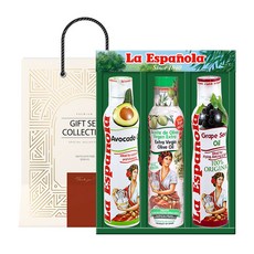 Espanola Spray 鱷梨油 200ml + 特級初榨橄欖油 200ml + 葡萄籽油 200ml 套組 + 購物袋, 1組