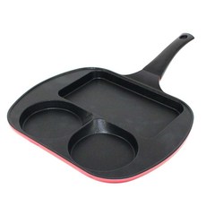 키친아트 에그 3구 멀티프라이팬, 31cm, 1개