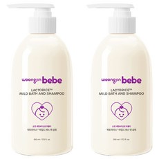 熊津寶貝 Lacto-RiceTM 溫和洗髮沐浴露 嬰兒爽身粉香, 510ml, 2個
