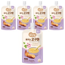 Ivenet 倍냇密 可吸式嬰兒副食品, 5個, 100g, 紅薯味