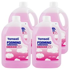 Tamsaa 泡沫洗手液 嬰兒粉香, 4瓶, 1950ml