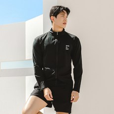 TUBE TREE 男士寬鬆版拉鍊防磨衣上衣 + 沙灘褲套裝 AE8205PA