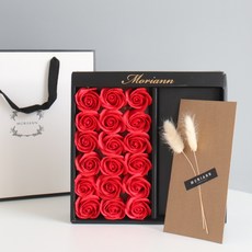 MORIANN 人造花口袋錢箱, 紅色