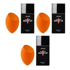 GRAFEN 男士粉底液 40ml+美妝蛋, 25 Tan, 3組