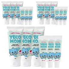예꼬맘 치카케어 2단계 60g + 소형치약 15g 라즈베리향, 9세트