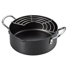 YOSHIKAWA 吉川 純鐵油炸鍋/小火鍋 20cm 附網, 1個