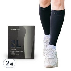 노멀라이프 올데이 종아리 압박밴드 블랙 2p, 2개, 종아리/무릎형