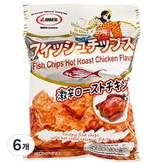 마루에스 피쉬칩스 핫로스트치킨향, 17g, 6개