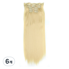 Nanli 姐妹 局部假髮 髮片 接髮, 6個, 613#