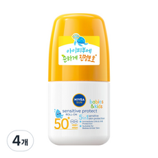 니베아 선 키즈 센서티브 프로텍트 롤온, 4개, 50ml