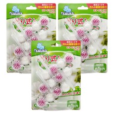 TAMURA日本馬桶清潔球小蒼蘭 持久清新 自動清潔 馬桶清潔劑, 180g, 3盒