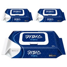 키퍼스 바디물티슈 캡형, 45g, 50매, 3세트