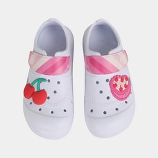SHOOPENkids 兒童用 New School 圖案 魔鬼氈室內拖鞋 HPKRUEA21U