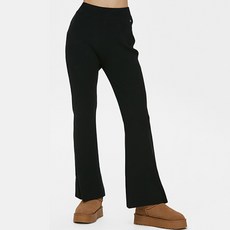 뮬라웨어 여성용 슬링키 니트 롱 플레어 팬츠 AWSDLP125