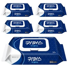 키퍼스 바디물티슈 캡형, 45g, 50매, 5세트