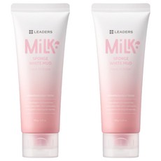 LEADERS 麗得姿 牛奶海綿白泥洗面乳, 120g, 2條