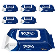 키퍼스 바디물티슈 캡형, 45g, 50매, 6세트