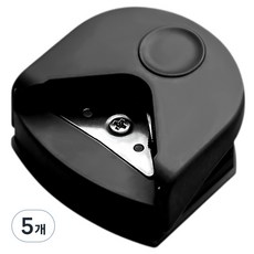 모나홈 종이 문서 모서리 커팅기, 딥블랙, 5개