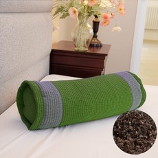 숙면예감 순면 피그먼트 원형 메밀 베개, 초록, 1개