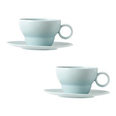 BOWLBOWL 韓國製 Bowl Bowl Vintage 雙人咖啡杯組, 天空藍, 2套