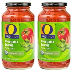 O organics 羅勒番茄義大利麵醬, 709g, 2個