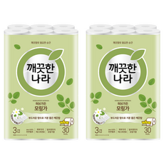 KleanNara 可綠納樂 Herb Garden 辣木 3層天然紙漿衛生紙, 30m, 30入, 2個