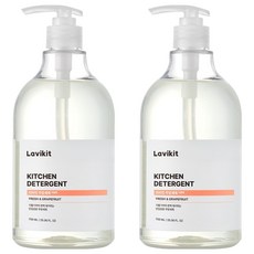 La vikit 廚房洗潔精 葡萄柚香, 2個, 750ml