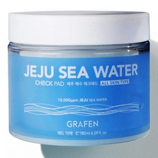 GRAFEN 濟州海水爽膚棉片, 180ml, 70片, 1罐