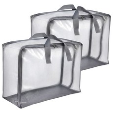 PVC棉被收納袋 棉被袋/防水收納袋/搬家袋 285g, 深灰色, 2個