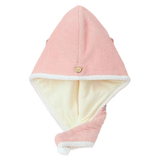 Leobins吸水力好的乾髮毛巾 35*60cm, 1個, 粉紅色