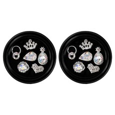 NBKIDULT NB Kidut美甲裝飾15寶石 M02B95 6入組, 混色, 2組