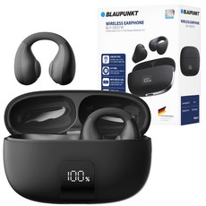 블라우풍트 오픈픽 클립 Ai ENC 이어커프 오픈형 블루투스 이어폰, BLP-OE671, 블랙