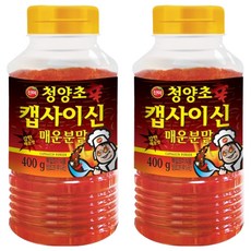 진미 청양초 캡사이신분말 고추, 400g, 2개